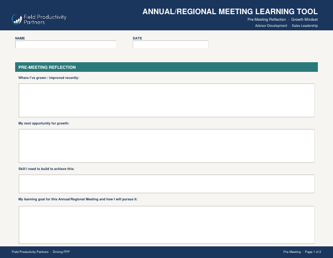 Preview of Annual/Regional Meeting Learning Tool