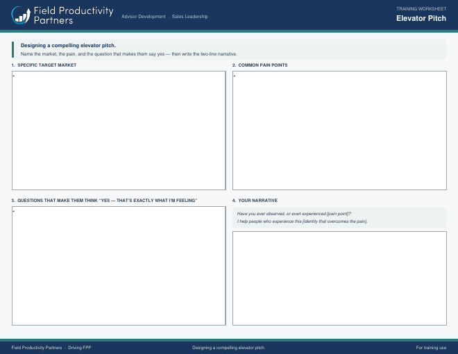 Preview of Designing a Compelling Elevator Pitch